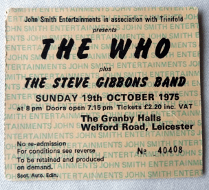 Leicester Trivia, The Who